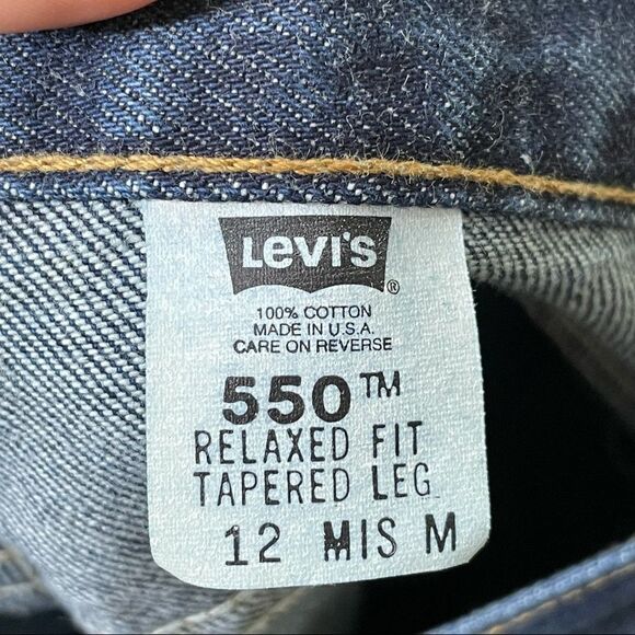 Levi’s VTG 550 Relaxed Fit Tapered Leg Denim Mom Jeans NWT Deadstock Y2K 90s - Picture 7 of 8